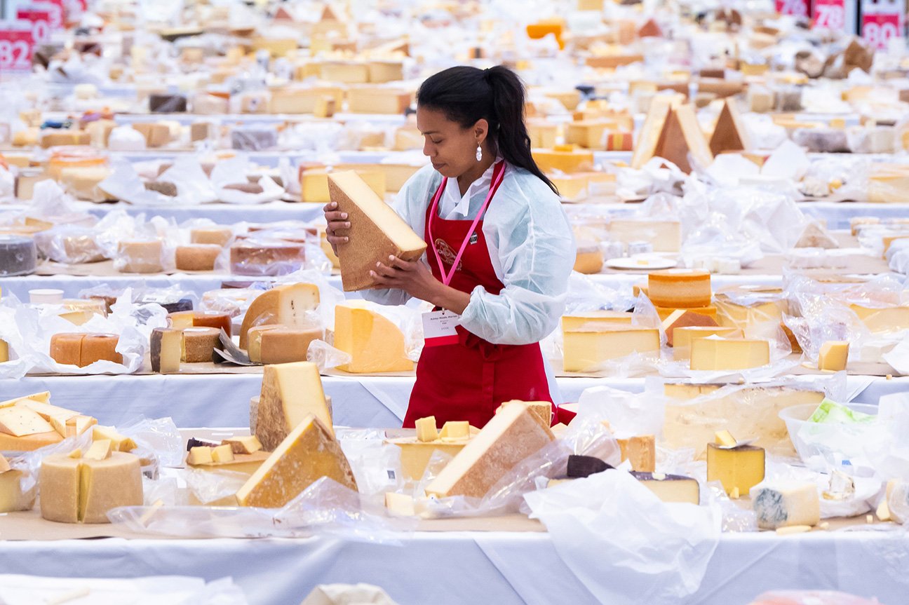 A judge at the World Cheese Awards