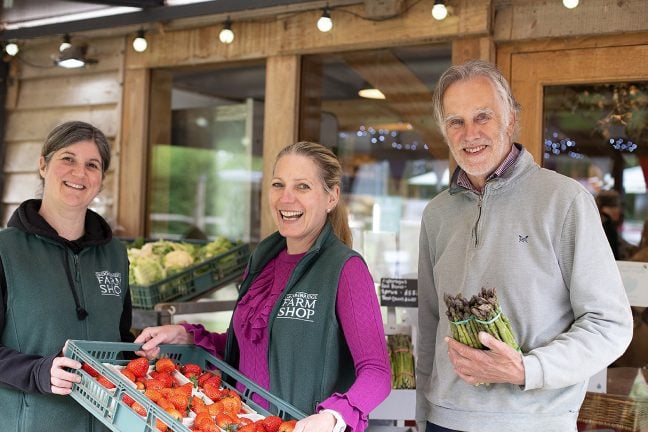 Diana Finn, Samantha Green, Michael Bourne, Groombridge Farm Shop, Tunbridge Wells