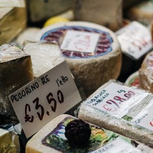 Cheese Counter, Displaying chilled foods