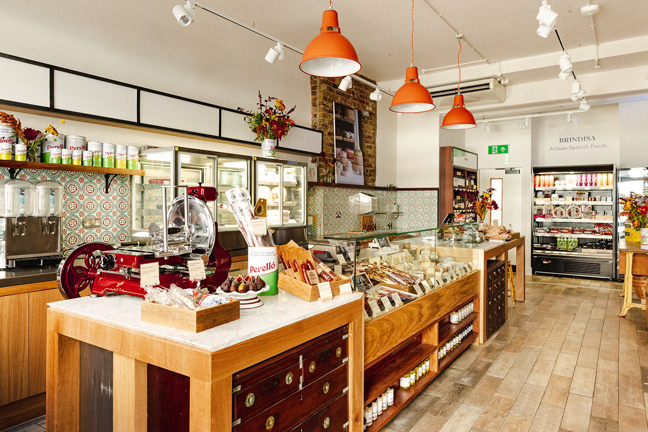 Brindisa Balham, Hildreth Street refurbished retail shop