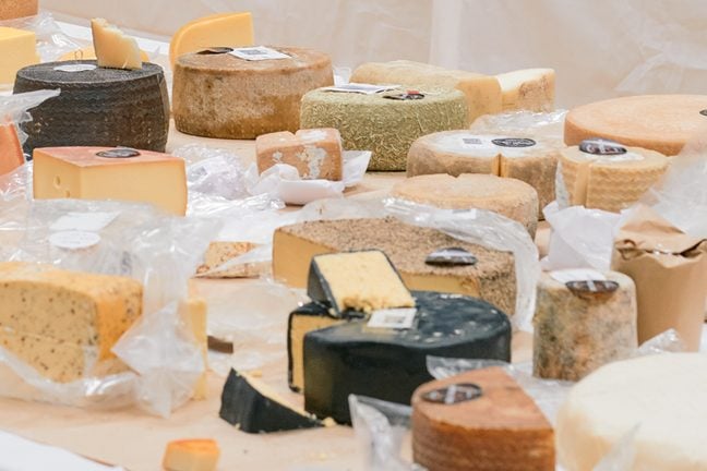 World Cheese Awards 2023 judging table