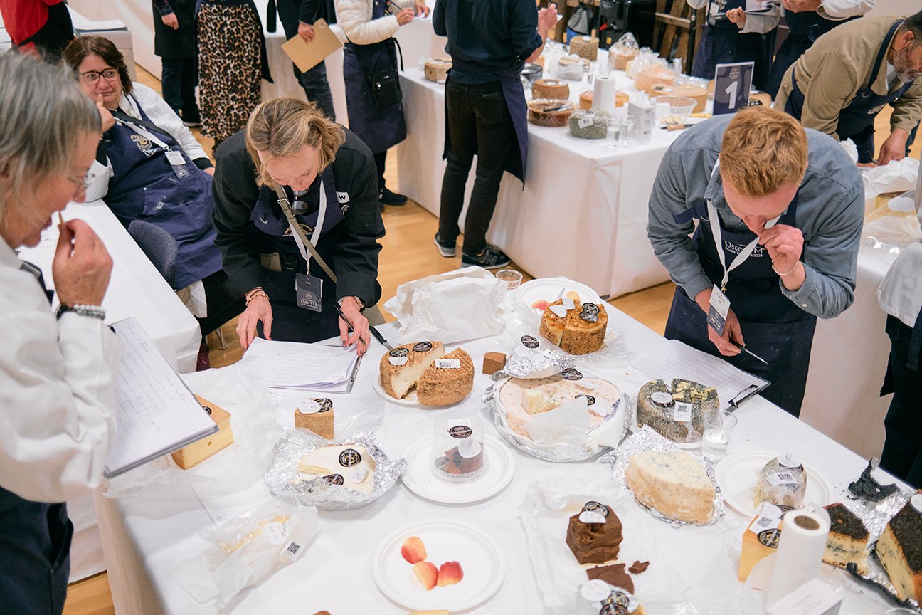 The super jury at the World Cheese Awards 2023 in Trondheim, Norway
