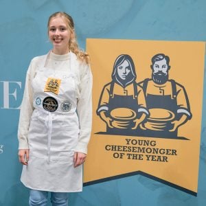 Lily Morris of Usk Garden Centre, Young Cheesemonger of the Year, Academy of Cheese, World Cheese Awards 2023, Trondheim Norway