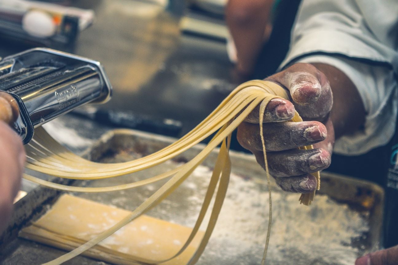 Pasta being made - Great Taste Italy