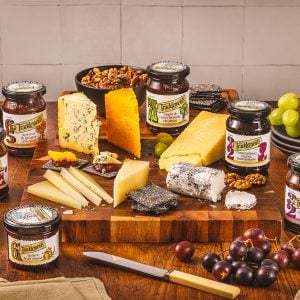 Cheeseboard angle with Tracklements