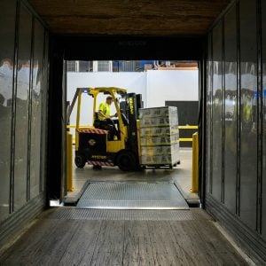 Forklift pic from Unsplash for import story